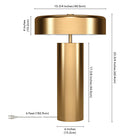 Hudson&Canal Nash 24" Tall Table Lamp with Metal Shade - Brass/Brass-Clean with a soft, dry cloth and no harsh chemicals or abrasive cleaning materials