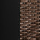 Flash Furniture - Chaise empilable de restaurant en rotin brun moyen pour intérieur et extérieur-2 ans sur les pièces