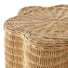 Modway Erika Scalloped Natural Rattan Side Table - Natural-7