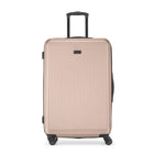 Bugatti Singapore Large Hardside Luggage - Metallic Pink-Made from a durable blend of ABS and polycarbonate composite, perfect for travelers seeking both style and functionality