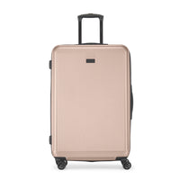 Bugatti Singapore Large Hardside Luggage - Metallic Pink-Made from a durable blend of ABS and polycarbonate composite, perfect for travelers seeking both style and functionality