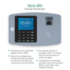 uAttend - BN6000N Système de pointage LAN par empreinte digitale connecté au cloud - Noir/Gris-Répondez aux besoins de votre entreprise en suivant une période de paie hebdomadaire, bihebdomadaire, bimensuelle ou mensuelle.