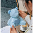 Kemilife Cyber-Style Teddy Bear Bluetooth Speaker - Blue-Compatible with Android and iOS devices