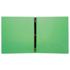 JAM Paper Plastic 0.75" 3-Ring Binder - Green-Quantity: Sold Individually | Made to be long lasting and resist tearing or bending, easy to clean.