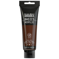 Liquitex Basics Acrylic Paint 1046128, Burnt Umber, 118 mL Tube-Formulated with fine art pigments artist can depend on.