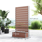 Outsunny Raised Garden Bed with Trellis for Climbing Plants - Light Brown-Wood-plastic composite board is more outdoor strong than wood alone
