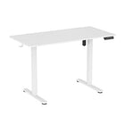 ShoppingAll Height Adjustable Electric Standing Desk with Splice 48 x 24 Inch Tabletop Board - White-Single electric motor offers smooth height adjustments, built-in gyroscope module provides safe and stable motion for 72cm-118cm / 28.3”-46.5” (+ 2.54cm/1inch tabletop thickness) height adjustment.