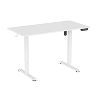 ShoppingAll Height Adjustable Electric Standing Desk with Splice 48 x 24 Inch Tabletop Board - White-Single electric motor offers smooth height adjustments, built-in gyroscope module provides safe and stable motion for 72cm-118cm / 28.3”-46.5” (+ 2.54cm/1inch tabletop thickness) height adjustment.