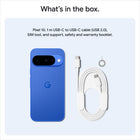 Google Pixel 10 - 128 GB - Indigo - Bell and Virgin Plus-The Pixel 10 battery can last over 24 hours - up to 100 hours with Extreme Battery Saver - and charge to 55% in about 30 minutes. Plus, it has Pixelsnap magnetic technology for effortless wireless charging that snaps into place