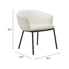 Zuo Essen Dining Chair - Ivory-3 year limited warranty