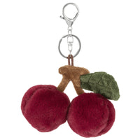 Merangue Cherry Puff Keychain-Easy to attach to bags, backpacks, or keyrings