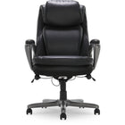 Serta Smart Layers Arlington Air Executive Chair - Black-Deep layered body pillows and elevated, padded headrest provide exceptional comfort