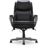 Serta Smart Layers Arlington Air Executive Chair - Black-Deep layered body pillows and elevated, padded headrest provide exceptional comfort