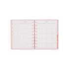 The Happy Planner 2026–2027 Classic Disc Bound Dated Planner - 9-3/4" x 5-5/16" - Blurred Fleurs Coral-Features soothing and dreamy blurred floral artwork on the covers and tabbed monthly dividers