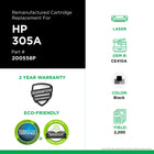 CIG HP 305A Remanufactured Toner Cartridge - Standard Yield - Black-Environmentally Friendly: Remanufactured from an original HP recycled cartridge
