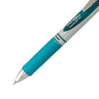 Pentel EnerGel Liquid Gel Refillable Grip Pen - Retractable - 0.7mm - Turquoise Ink-0.7mm/stainless steel