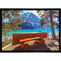 Banff National Park - Framed Canvas - 31" x 22"-High-quality art print professionally matted and framed