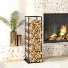 Outsunny Firewood Rack Outdoor - Heavy Duty Log Holder-Features a raised design, keeping your firewood dry and floors clean