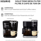 Keurig Mesh Filter for the K-Duo Plus-Holds up to 15 tbsp. of regular coffee or up to 12 tbsp. of decaf coffee