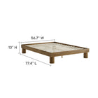 Modway Runa Wood Full Platform Bed - French Oak-8