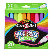 Cra-Z-Art Bold N Bright Markers - 20 Pack-Cra-Z-Art 20 Count Neon Bright Markers can make any art project pop with vibrant colours
