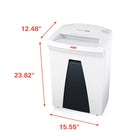 HSM - Déchiqueteur Securio B24 HS L6 à coupe en fragments, capacité de 8 feuilles-Système de contrôle de la gestion de l'énergie EcoSmart : consommation électrique particulièrement faible de 0,1 W en mode Veille