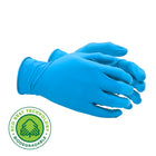 SHOWA EBT Sustainable 4 mil Nitrile Food Contact Single Use Gloves - Blue - Large - 100 Pack-Natural rubber free