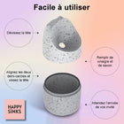 Happy Sinks - Piège à mouche à fruit KONNA en composite de bois-Taille du produit : H 10,9 cm, D 6,6 cm