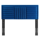 Modway Believe Channel Tufted Performance Velvet Full/Queen Headboard - Navy-Plywood & MDF Frame