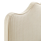 Modway Athena Striped Fabric Upholstered Twin Size Headboard - Oatmeal Stripe-7