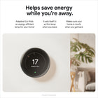 Google Nest Learning Thermostat (4th gen) with Nest Temperature Sensor (2nd gen) - Polished Gold-The Nest Learning Thermostat (4th gen) is designed for you to install yourself, usually in 40 minutes or less. Just follow the step-by-step instructions in the Google Home app