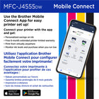 Brother INKvestment MFC-J4555DW Wireless Colour Inkjet All-in-One Printer-Fast print speeds. With a focus on efficiency and quality, this machine is engineered to print at fast speeds of up to 20 pages per minute (ppm) in black and up to 19 ppm in colour