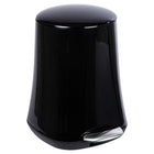 CTG – Poubelle de luxe élégante, en forme évasée, 13 po x 5 po, noir-Simple et élégante, idéale pour un salon, chamnbre à coucher, salle de bains et cuisine