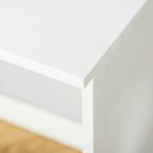 HOMCOM - Bureau moderne pour ordinateur - 47,25 po L x 19,75 po l x 29,5 po H - blanc-Convient pour le bureau à domicile, le bureau, le salon, etc.