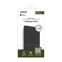 TUFF8 - Protection d'écran en verre de confidentialité avec installation automatique pour iPhone 17 Pro -Système d’auto-installation innovant : permet une pose rapide, précise et sans bulles
