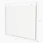 Deflecto Classic Image Sign Holder - 11"W x 8.5"H - Clear-Sized for 11" W x 8.5" H landscape signs