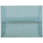 JAM Paper - Enveloppes d'invitation A2 en vélin translucide - 4,375 po x 5,75 po - Bleu océan - paquet de 25 (PACV602)-Couleur : bleu océan.
