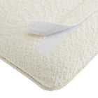 Modway Anela Wall-Mounted Chenille Upholstered Twin Headboard - Cream Walnut-7