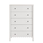 Modway Emmeline Scalloped 5-Drawer Chest - White-6