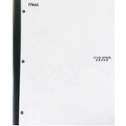 Five Star Poly Wireless Notebook, 1 Subject, 9 - 1/8" x 11, 160 Pages, 3 Hole Punched-Poly pocket on inside front cover for easy access paper storage