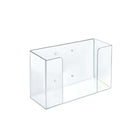 Azar - Distributeur vertical à 1 compartiment en acrylique pour gants - 5.75 po H x 10.25 po l x 3.625 po P - Transparent-La quincaillerie de suspension est incluse