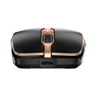 Cherry DW 9100 Slim Wireless Keyboard and Optical Mouse Combo - Black and Bronze-Status LEDs show low residual battery charge, charging status and mouse resolution
