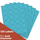 JAM Paper Sceaux autocollants ronds, 1 1/2 po, jaune, 24 étiquettes/page, 360/paquet-Jaune
