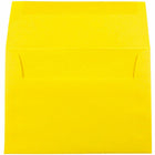 JAM Paper A7 Coloured Invitation Envelopes - 5.25 x 7.25 - Yellow Recycled - 50 Pack-These envelopes are perfect to use for sending invitations, greeting cards, RSVP's, thank you cards, gifts for birthdays, graduations, holidays and more