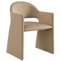 Modway Talia Performance Velvet Dining Armchair - Taupe-Stain-Resistant Performance Velvet