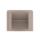 Manhattan Comfort Ella 19.7" Modern Nightstand - Mocha-30 Day Limited Manufacturer's Warranty