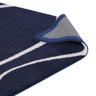 Modway Therese Abstract Swirl Area Rug - 5 ft W x 8 ft L - Navy/Ivory-High Density / Machine-Woven