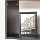 HOMCOM - Bibliothèque en bois géométrique à 6 niveaux, meuble de bureau à domicile - noir-Idéal pour ranger des objets tels que des livres, des miniatures, des photos et plus encore 