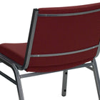Flash Furniture – Chaise empilable Hercules grande et très large en tissu, bourgogne, capacité de 1000 lb, 2/paquet-Siège en contreplaqué épais de 0,625 po