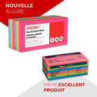 Staples® - Feuillets de notes Stickies Brights en éventail, 3 po x 3 po-Paquet de 12 blocs